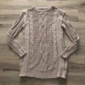 MINKPINK Cable Knit Sweater in Cream